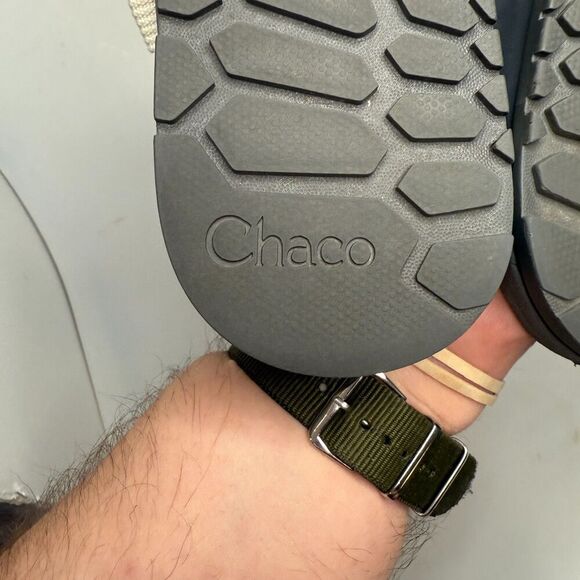 Chaco Z/1 Classic Women’s US 7 EU 38 One Strap Sandals Off White Strap Gray Sole - Picture 6 of 16